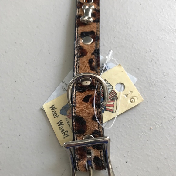 Woof Wear Dog Collar, 16” Leopard Print - Picture 4 of 4